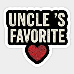 Uncle's Favorite Sticker